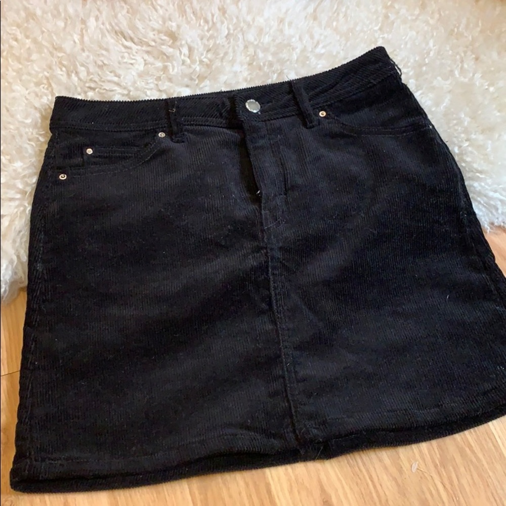 Corduroy mini skirt H&M